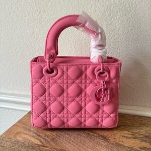 PU | Ultra Matte Pink Small Quilted Lady Bag Crossbody Satchel S7